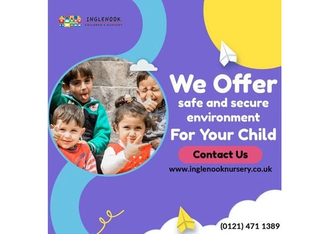 Inglenook Children's Nursery offers a safe and secure environment for your child