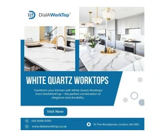 White Quartz Worktops | 020 8368 5555 | DialAworktop