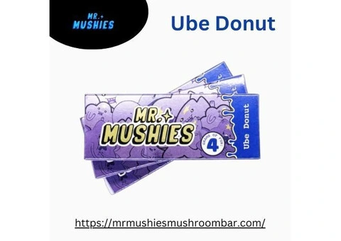 Delicious Ube Donut with a Unique Twist | Mr Mushies Mushroom Bar
