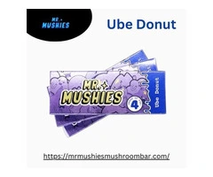 Delicious Ube Donut with a Unique Twist | Mr Mushies Mushroom Bar