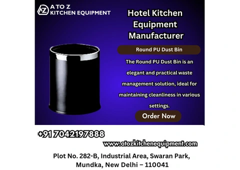 Elegant & Durable Round PU Dust Bin — A Must-Have for Clean Spaces