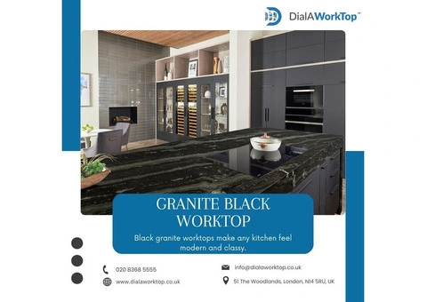 Granite Black Worktop | DialAWorkTop