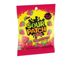 Bulk Sour Patch Kids Strawberry Peg Bag Supplier in Preston, Uk