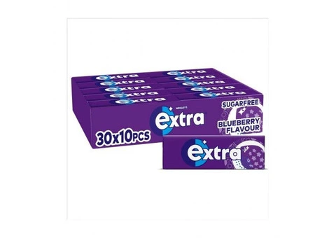 Bulk Extra Blueberry Flavour Chewing Gum Sugar Free Supplier in Preston, UK