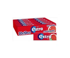 Bulk Extra Strawberry Flavour Chewing Gum Sugar Free Supplier in Preston, UK
