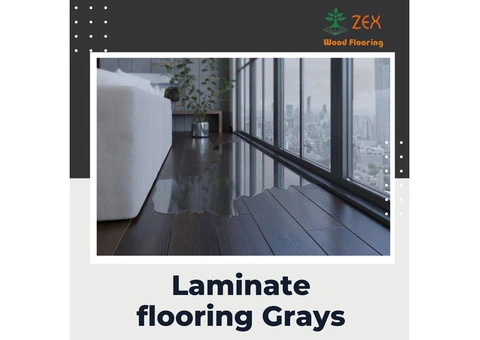 Laminate flooring Grays