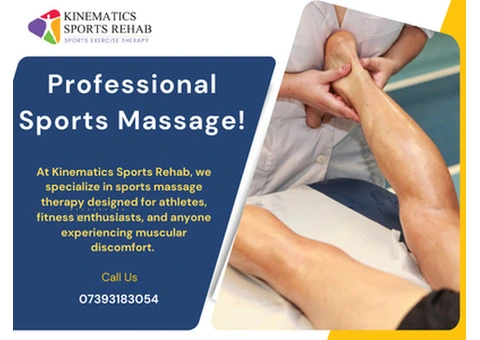 Professional sports massage therapist near you!