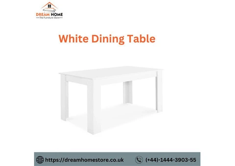 Find Blisswood White Dining Table - Dream Home Store in UK