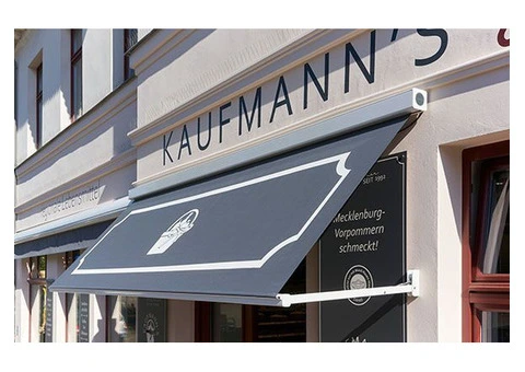 Custom shop front canopies