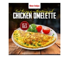Enjoy 10% OFF on Our Delicious Chicken Omelette!