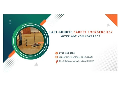 LAST-MINUTE CARPET EMERGENCIES? WE'VE GOT YOU COVERED!