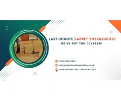 LAST-MINUTE CARPET EMERGENCIES? WE'VE GOT YOU COVERED!