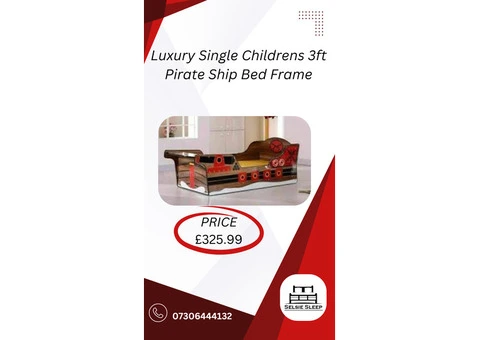 "Pirate's Life for Me: Luxury Pirate Ship Bed Frame!