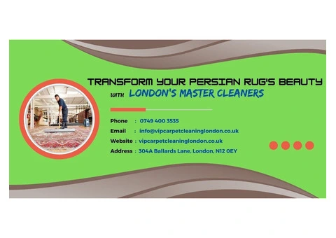 Transform Your Persian Rug's Beauty with London's Master Cleaners