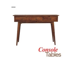 Small Wood Console Table - Stylish & Space-Saving Design