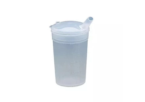 Double handled and non-slip drinking cups for disabled people.