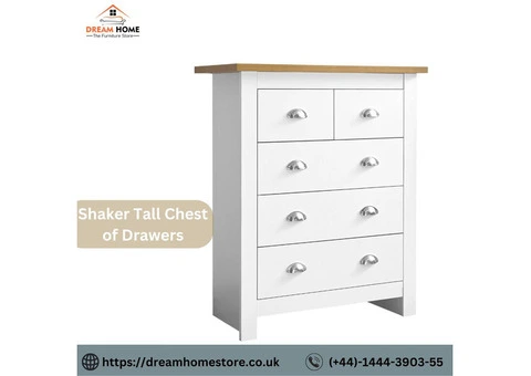 Buy Premium Blisswood 5 Drawer Chest Tall at Dream Home Store in UK