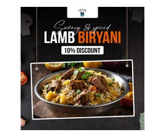 Craving Lamb Biryani? Enjoy 10% Off at Akash Tandoori in Bournville!
