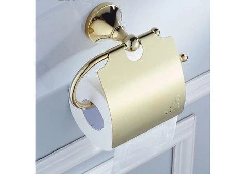 Antique Brass Ti-PVD Wall-mounted Toilet Roll Holder TGB1002 - 1/5