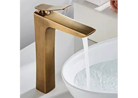 Antique Brass Single Hole Single Handle Mixer Bathroom Sink Tap T0168H - 2/4