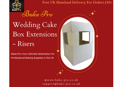 Wedding Cake Box Extensions | Sturdy & Elegant Packaging – Bake-Pro