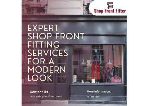 Professional Shop Front Fitter Service in the UK