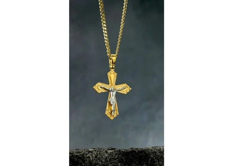 Sterling Silver Cross Pendant - 3/4