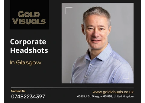 Best Corporate Headshot Photographer in Glasgow – Gold Visuals