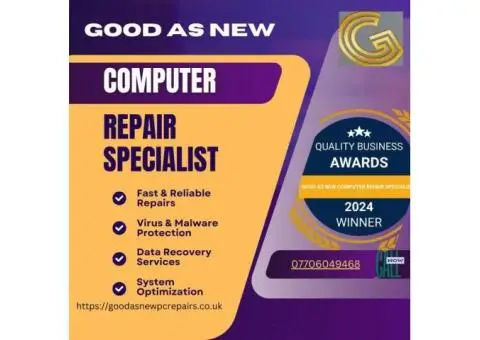 Good As New Computer Repair Specialists - 7/10
