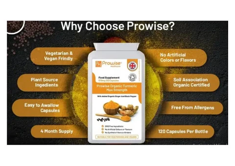Prowise Health Care - Organic Turmeric Capsules