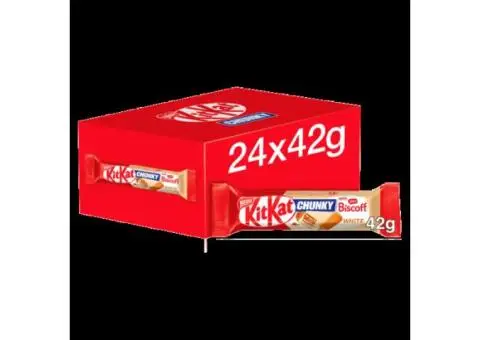 Wholesale Supplier Of KitKat Chunky Lotus Biscoff White Bar 42g in Preston, UK