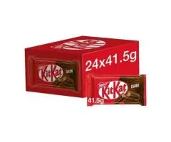 Wholesale Supplier Of KitKat 4 Finger Dark Chocolate Bar 41.5g in Preston, UK