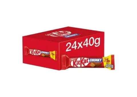 Bulk Supplier Of KitKat Chunky 40g in Preston, UK