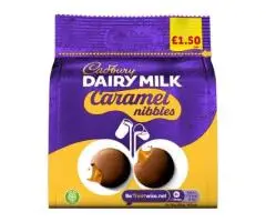 Wholesale Supplier of Cadbury Dairy Milk Caramel Nibbles Chocolates in Preston, UK