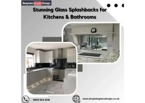 Stunning Glass Splashbacks for Kitchens & Bathrooms