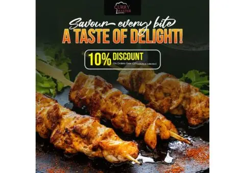 Sizzling Flavours! 10% Off Chicken Shashlik at Curry Master
