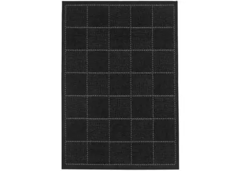 Checked Flatweave Rug by Oriental Weavers Colour Black