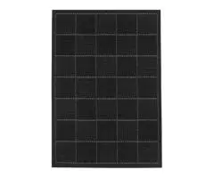 Checked Flatweave Rug by Oriental Weavers Colour Black