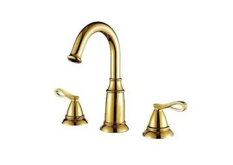 Ti-PVD Finish Widespread Antique Style Bathroom Sink T0481G