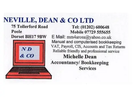 ACCOUNTS, TAX RETURNS, BOOKKEEPING, PAYROLL, VAT, CIS SERVICES