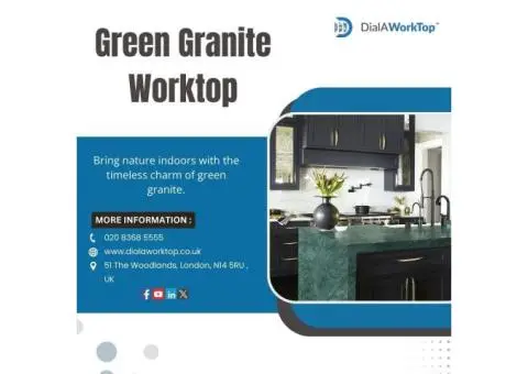Green Granite Worktop| 020 8368 5555 | DialAWorkTop