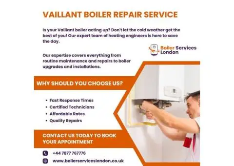 Approved Vaillant Boiler Repairs & Servicing in London – Get a Free Quote - 1/3
