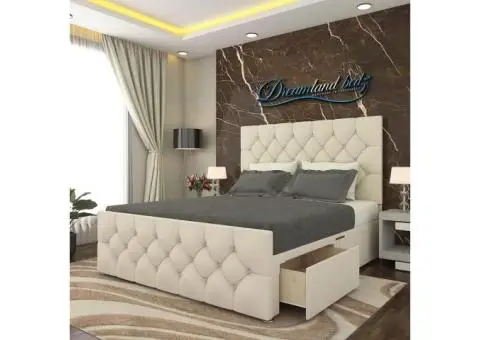 Windermere Upholstery Bed with optional ottoman storage - 1/3