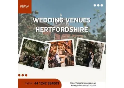 Charming Wedding Venues Hertfordshire – Enquire Today!