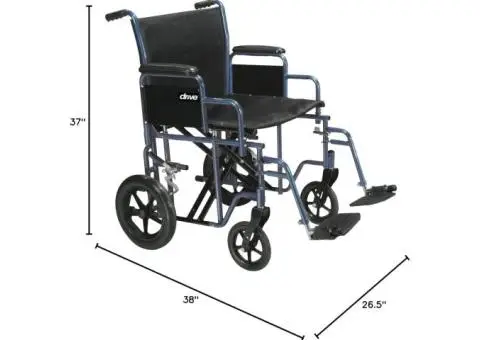 Lightweight Transport Wheelchair - Easy, Compact & Reliable Mobility - 30/30