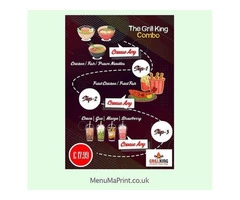A1 Poster Printing | Restaurant Poster Design & Printing UK