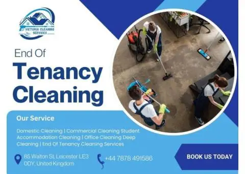 Moving Out? Choose Victoria Cleaning Services for Top End of Tenancy Cleaning in Leicester