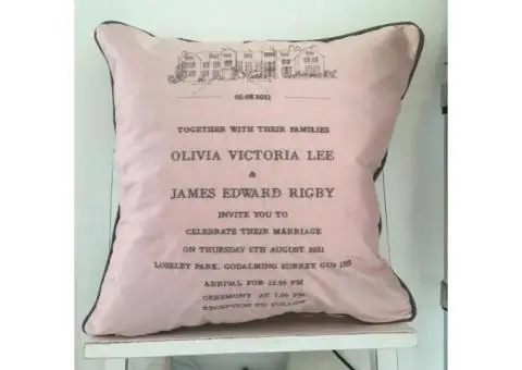 Personalised Wedding Cushions - 5/5