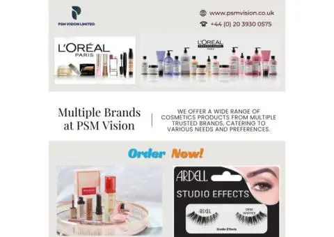 Redefine your beauty routine with PSM Vision's premium cosmetics brands