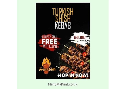 A3 Poster Printing, Custom A3 Poster Printing UK | MenuMa Print